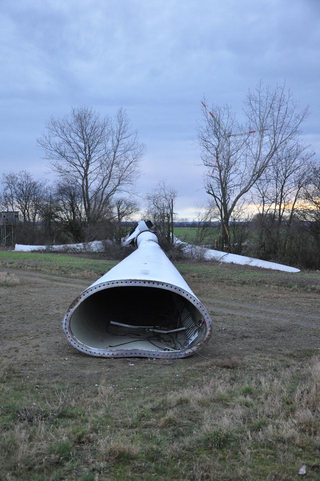 Windrad in Koßdorf gebrochen