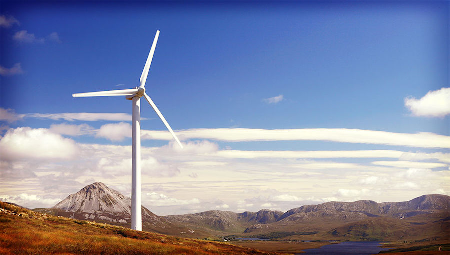 Wind turbine in Ireland