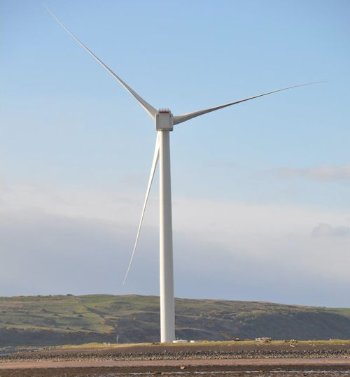 Wind turbine at Hunterston