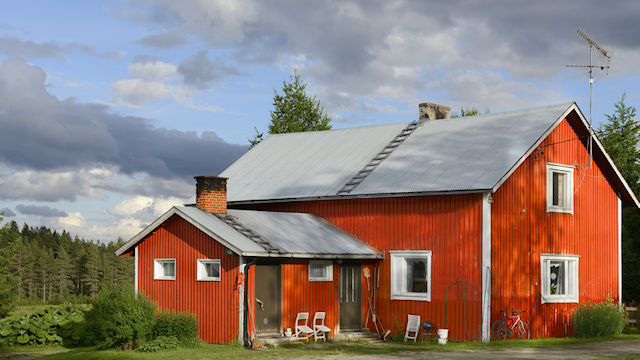 Wooden house in Finland