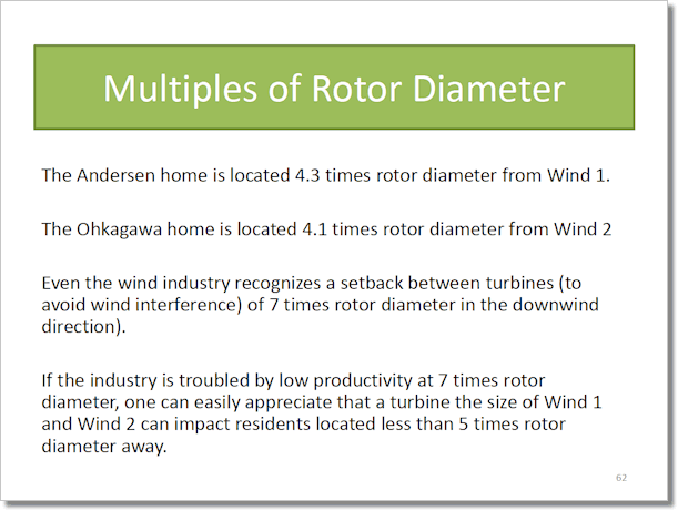 Multiples of Rotor Diameter